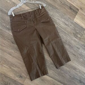 Ann Taylor Loft Brown Capri Pants Sz 4